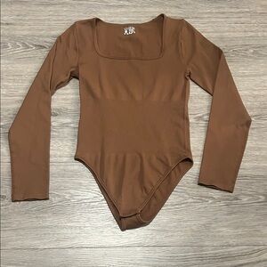 Brown chic body suit